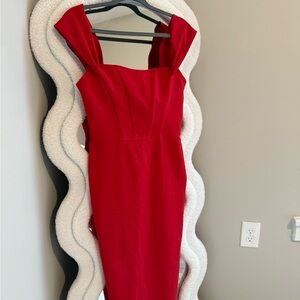 Trendyol Strapless Red Dress